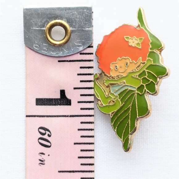 Vintage 80s Enamel Pin Meadow Morn Herself the Elf AGC Lang - Picture 6 of 6